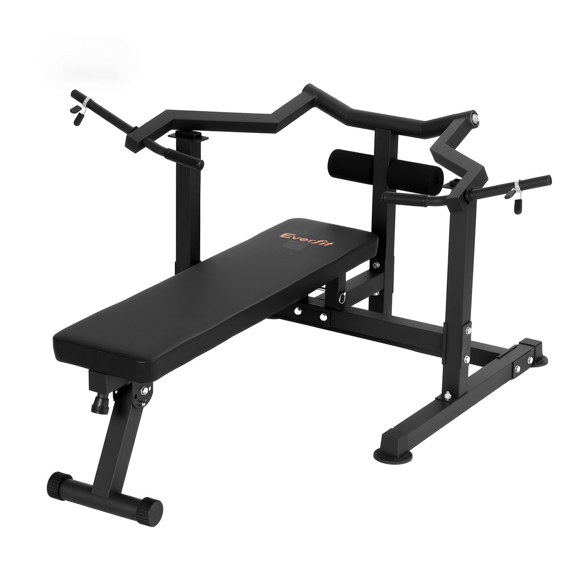 Everfit Chest Press Machine Home Gym Equipment Folding Workout, Black