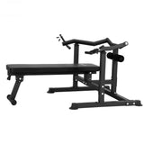 Gym Equipment & Accessories: Everfit Chest Press Machine Home Gym Equipment Folding Workout Bench with Independent Arms Black