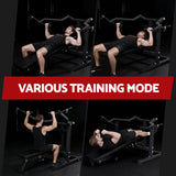 Gym Equipment & Accessories: Everfit Chest Press Machine Home Gym Equipment Folding Workout Bench with Independent Arms Black