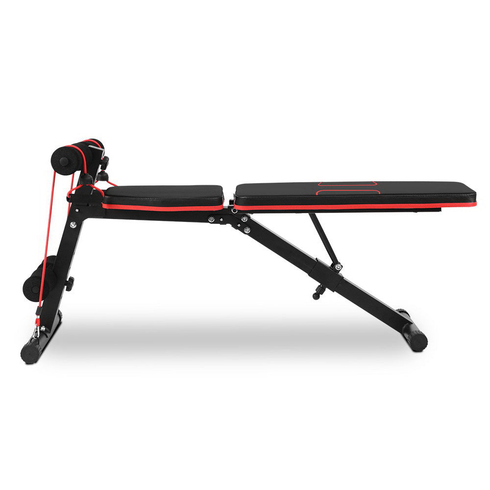 Exercise Benches: Everfit Weight Bench Adjustable FID Bench Press Home Gym 150kg Capacity