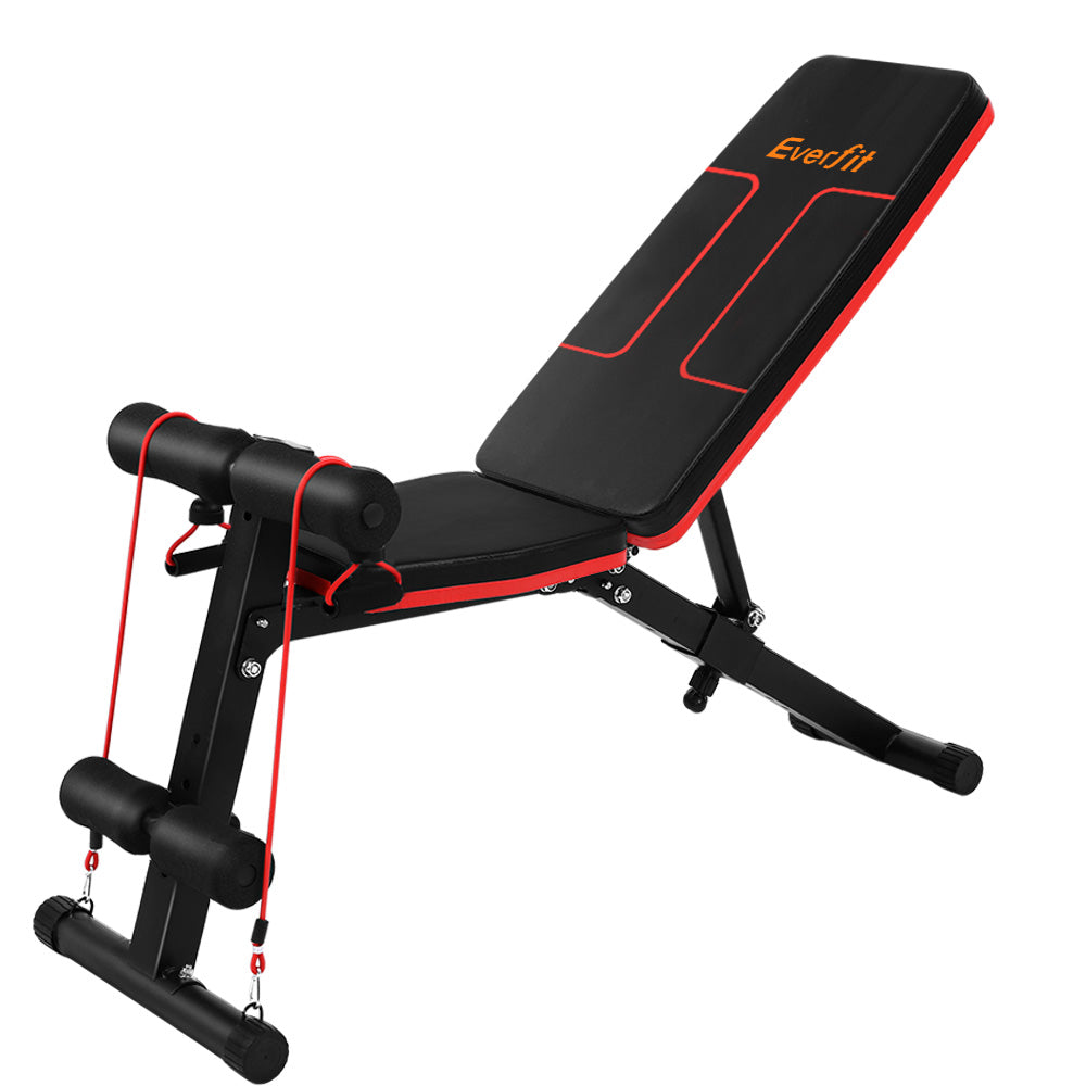 Exercise Benches: Everfit Weight Bench Adjustable FID Bench Press Home Gym 150kg Capacity