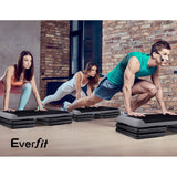 Gym & Training Step: Everfit 2X Aerobic Step Riser Exercise Stepper Block Gym Home Fitness