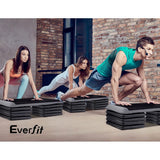 Gym & Training Step: Everfit 4X Aerobic Step Riser Exercise Stepper Block Gym Home Fitness