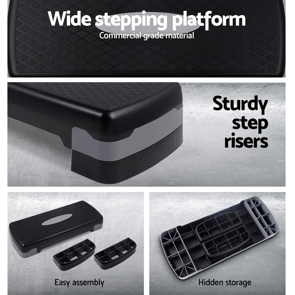 Gym & Training Step: Everfit Aerobic Step Exercise Stepper Steps Home Gym Fitness Block Bench Riser