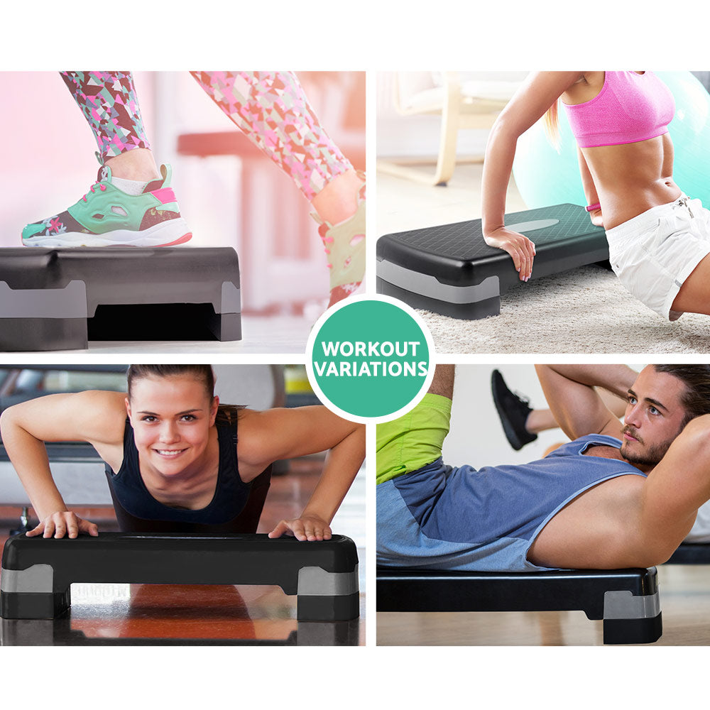Gym & Training Step: Everfit Aerobic Step Exercise Stepper Steps Home Gym Fitness Block Bench Riser