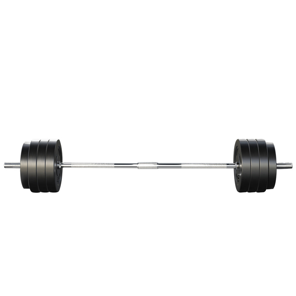 Exercise Benches: Everfit 78kg Barbell Set Weight Plates Bar Lifting Bench 168cm
