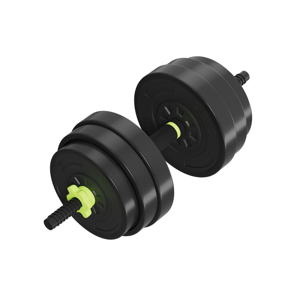 Free Weights: Everfit 25kg Adjustable Dumbbells Set Kettle Bell Weight Plates Barbells Gym