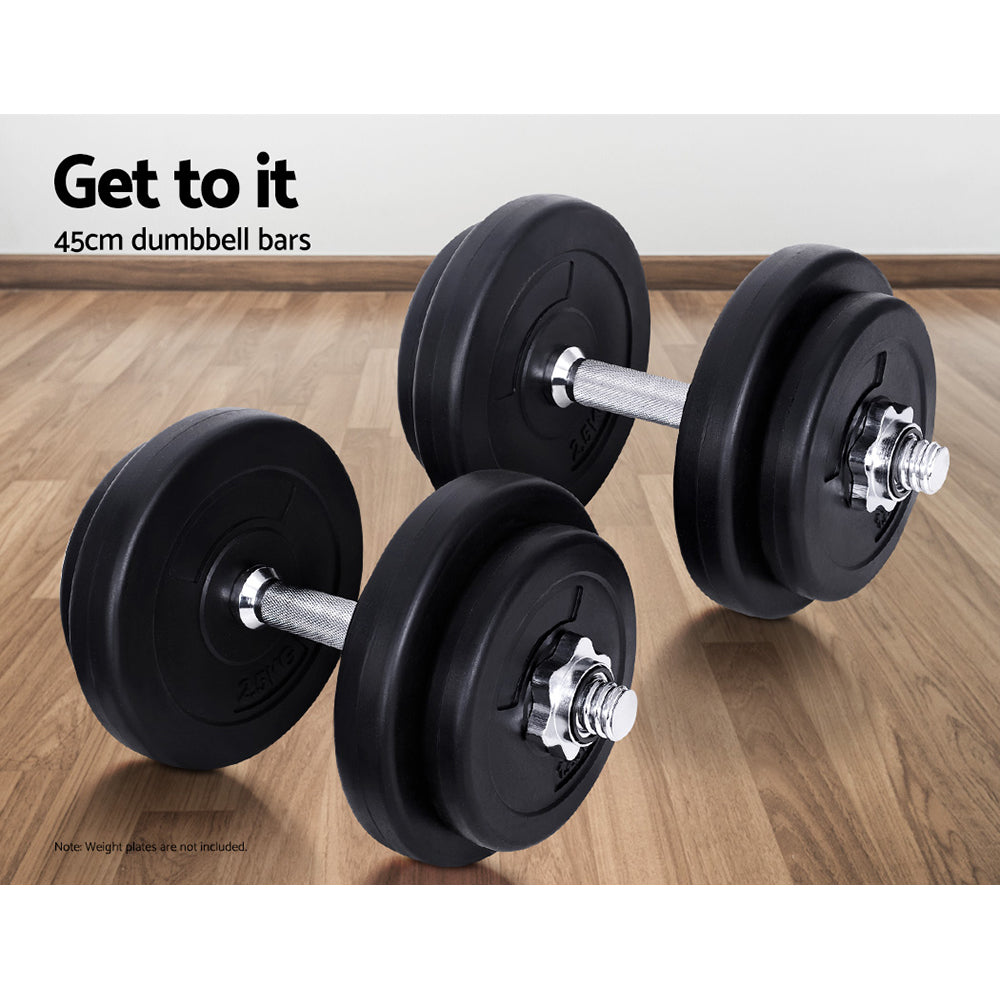 Exercise Benches: Everfit 45cm Dumbbell Bar Gym Home Exercise 150kg Capacity