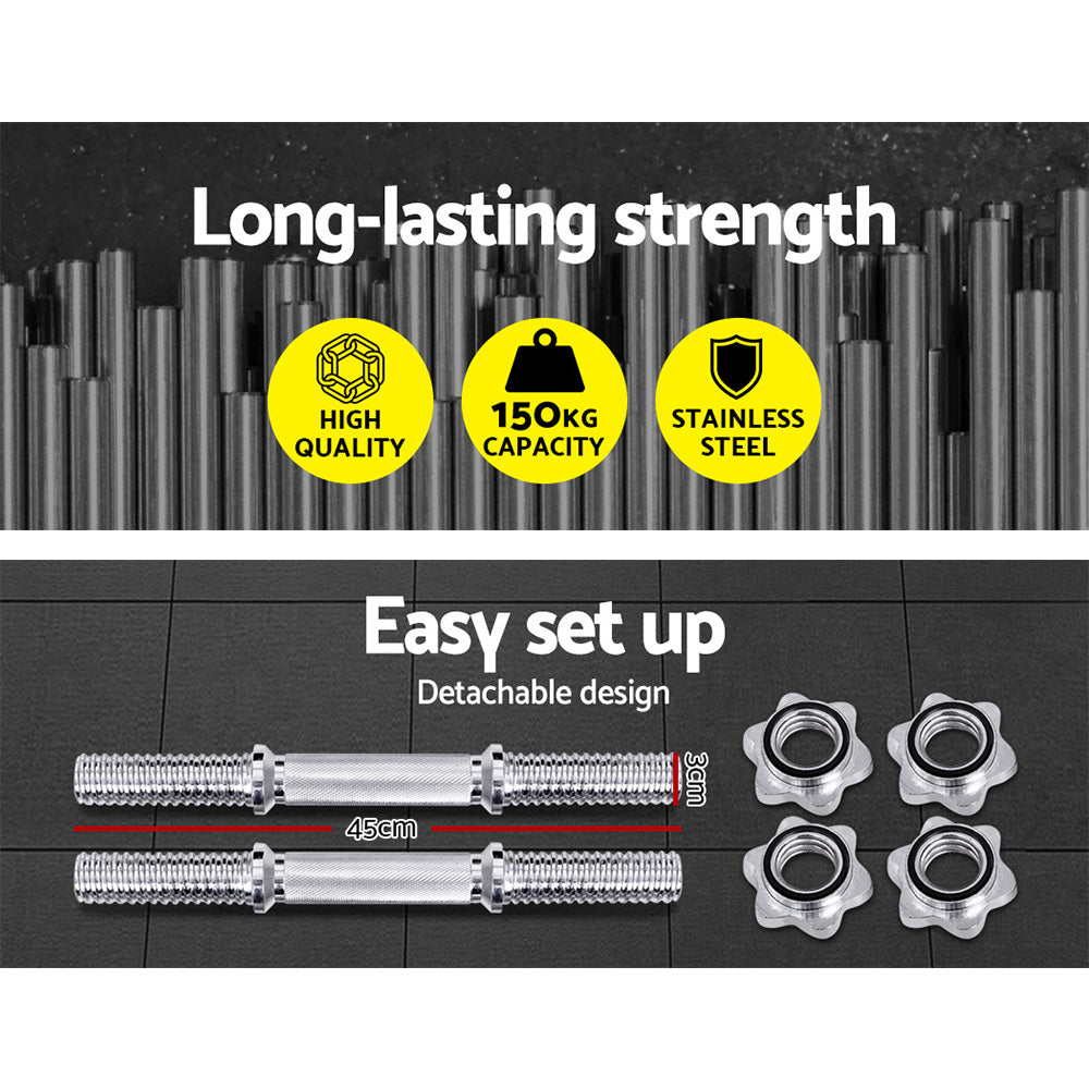 Exercise Benches: Everfit 45cm Dumbbell Bar Gym Home Exercise 150kg Capacity