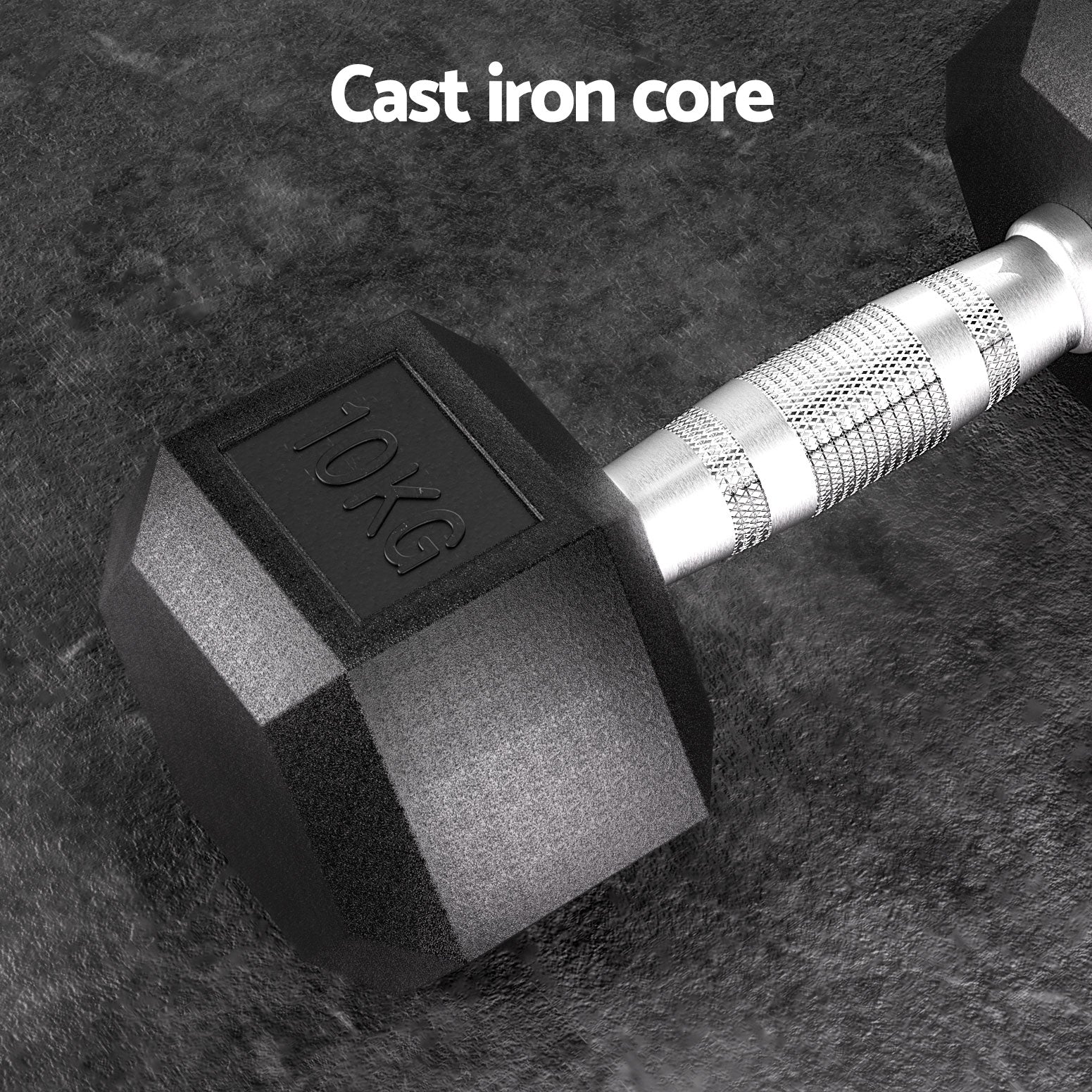 Free Weights: Everfit 20kg Hex Dumbbells Set Dumbbells Weights Lifting Bench Gym Workout 2x10kg