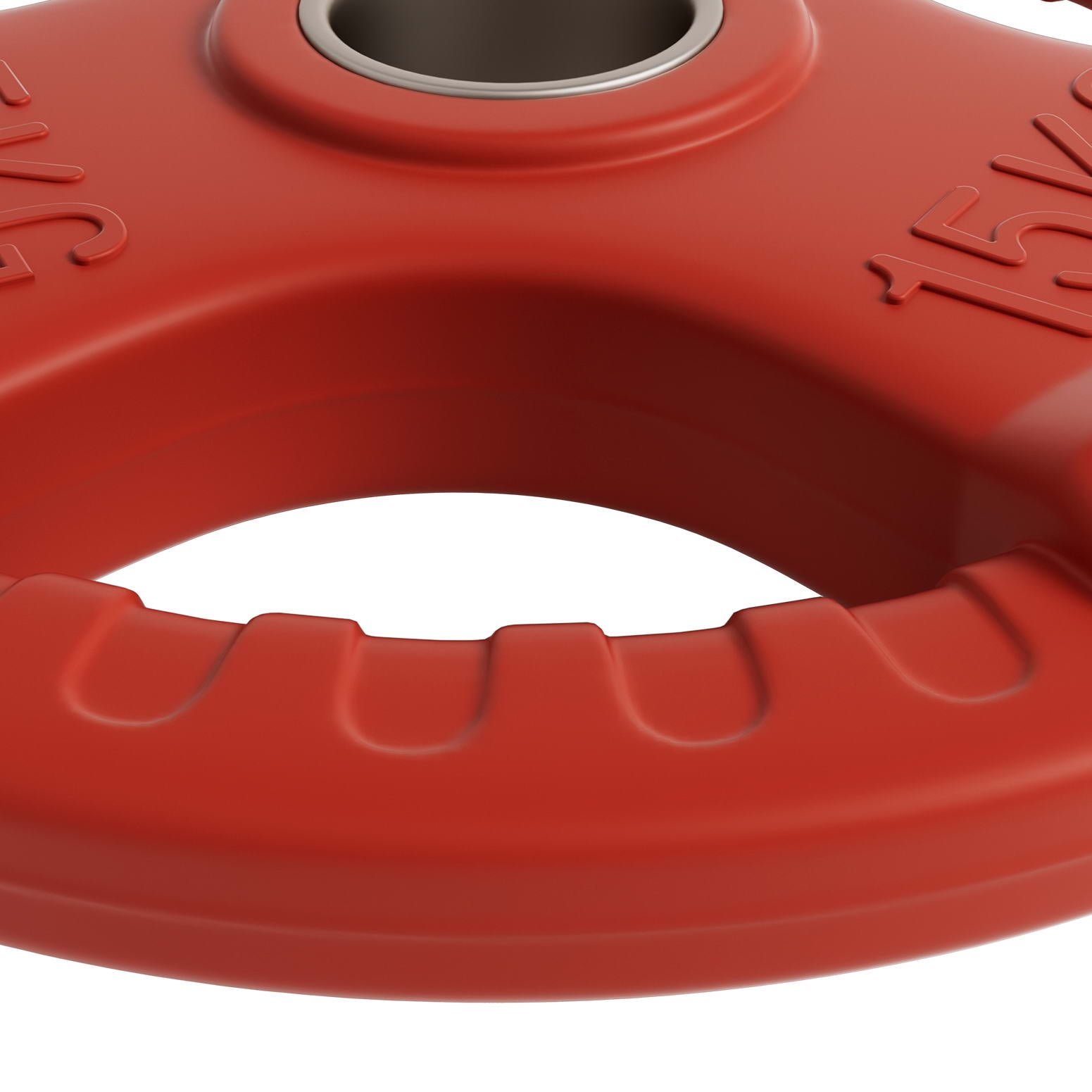 Free Weights: Everfit Weight Plates Olympic 15kg Dumbbell Barbell Plate Weight Lifting Home Gym Red