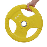 Everfit Weight Plates Olympic 20kg Dumbbell Barbell Plate Weight Lifting Home Gym Yellow