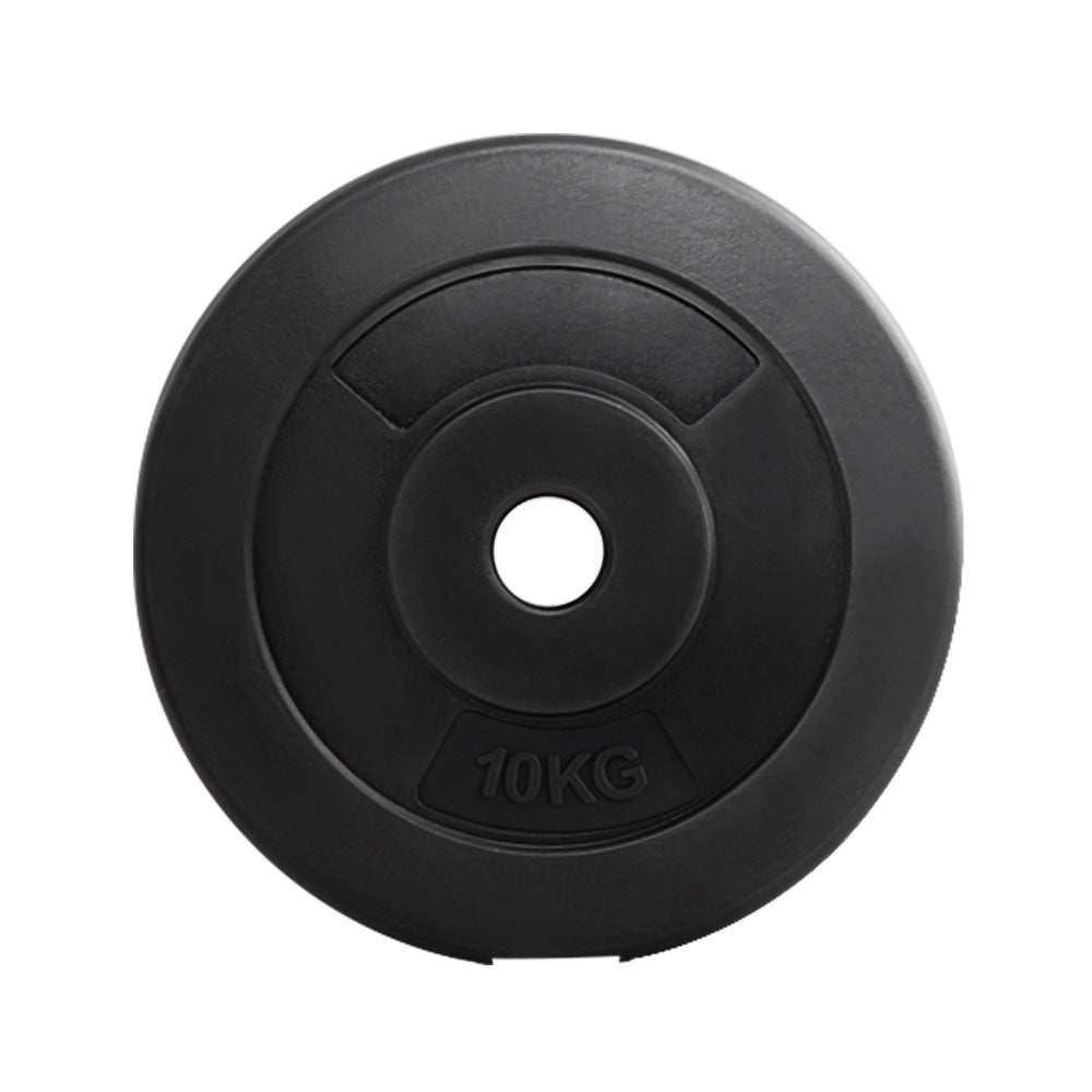 Free Weights: Everfit Weight Plates Standard 2X 10kg Barbell Plate Weight Lifting
