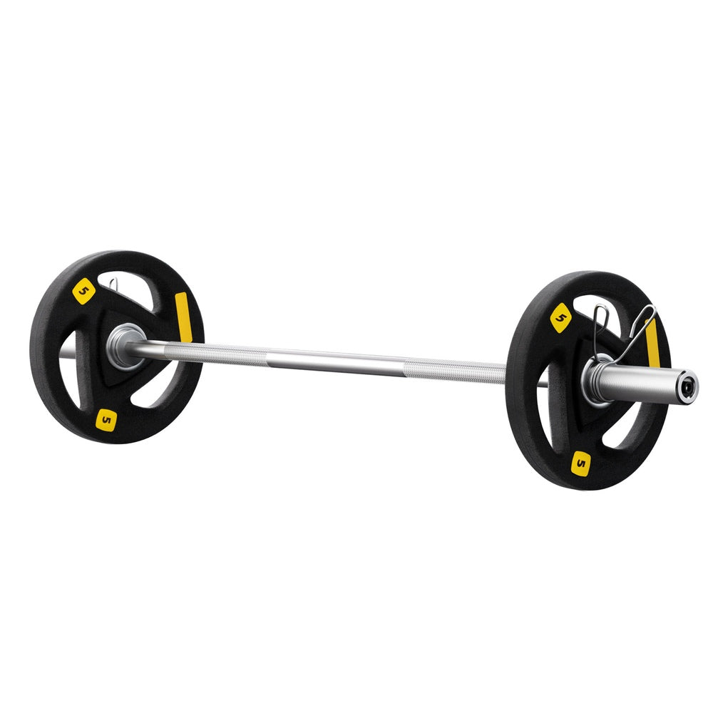 Free Weights: Everfit Barbells Set 16kg 120cm Dumbbells Barbells Plate Weight Lifting Home Gym