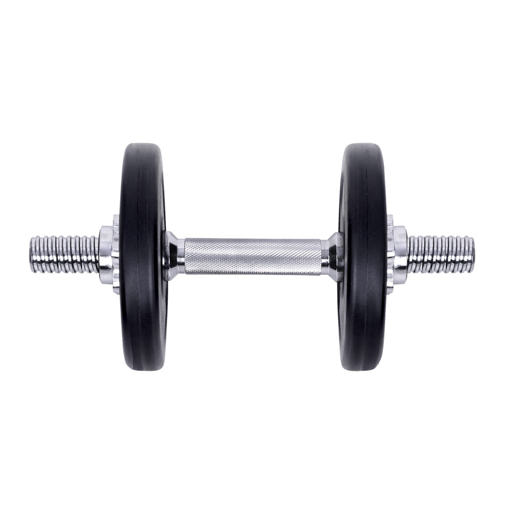 Free Weights: Everfit 15kg Dumbbell Set Weight Plates Dumbbells Lifting Bench