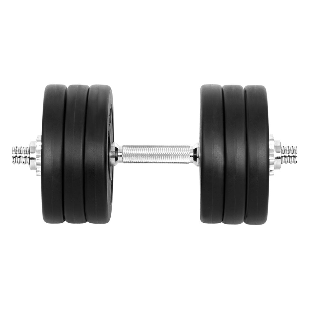 Free Weights: Everfit 35kg Dumbbell Set Weight Plates Dumbbells Lifting Bench