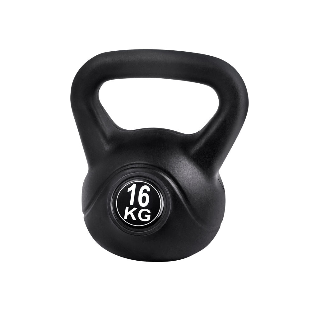 Free Weights: Everfit 16kg Kettlebell Set Weight Lifting Bench Dumbbells Kettle Bell Gym Home