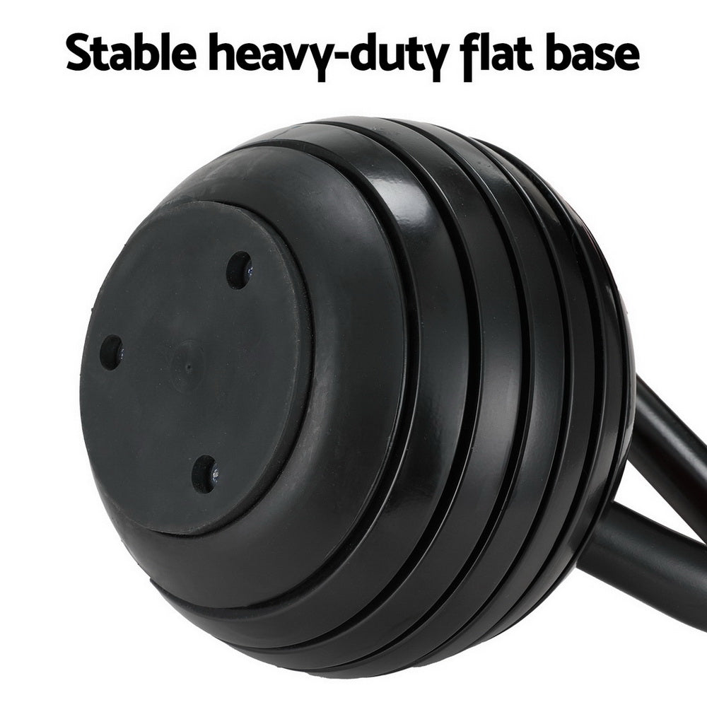 Free Weights: Everfit 18kg Adjustable Kettlebell Set Portable Kettle Bell Weight Dumbbells 10lbs 40lbs