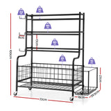 Gym Equipment & Accessories: Everfit Dumbbell Rack Weight Rack for Dumbbells Home Gym Storage Black