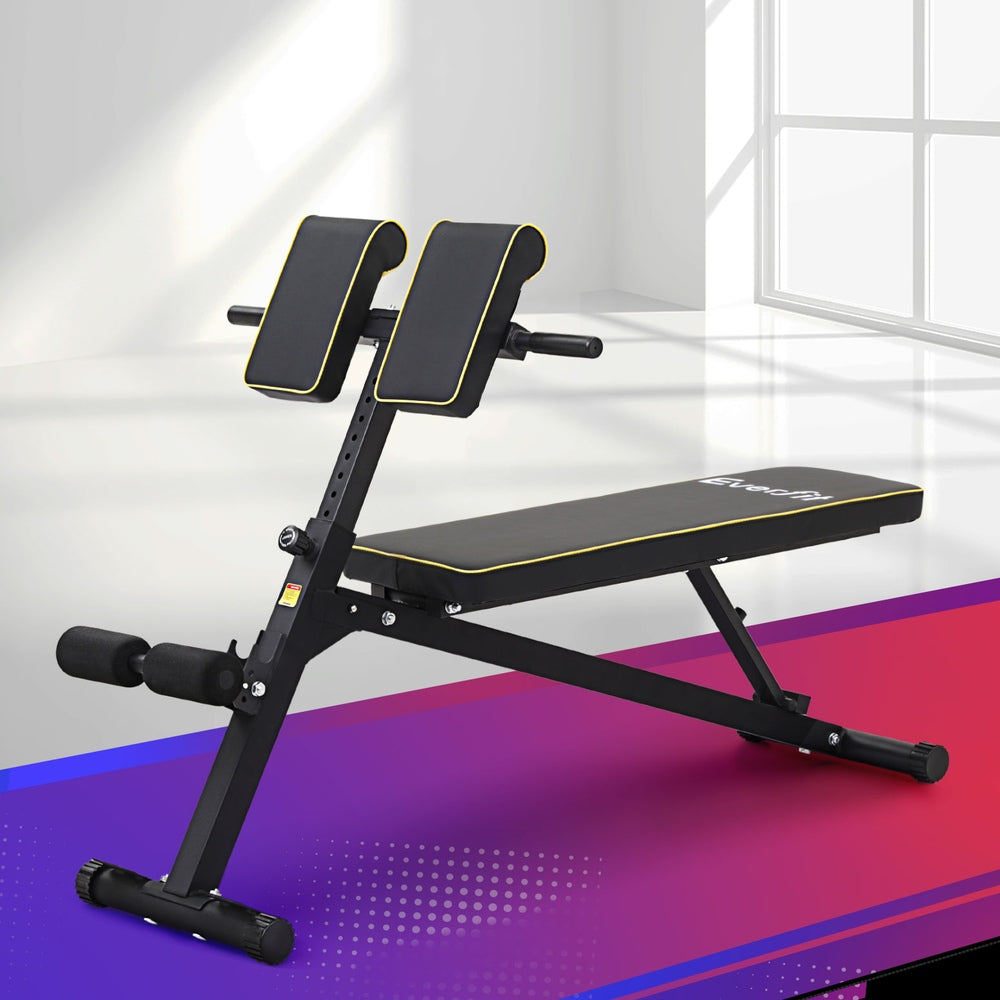 Exercise Benches: Everfit Roman Chair Adjustable Weight Bench Strength Training Preacher Curls