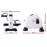 Exercise Bikes: Everfit Pedal Exerciser Mini Exercise Bike Cross Trainer Under Desk Bike White