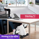 Exercise Bikes: Everfit Pedal Exerciser Mini Exercise Bike Cross Trainer Under Desk Bike White