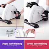Exercise Bikes: Everfit Pedal Exerciser Mini Exercise Bike Cross Trainer Under Desk Bike White