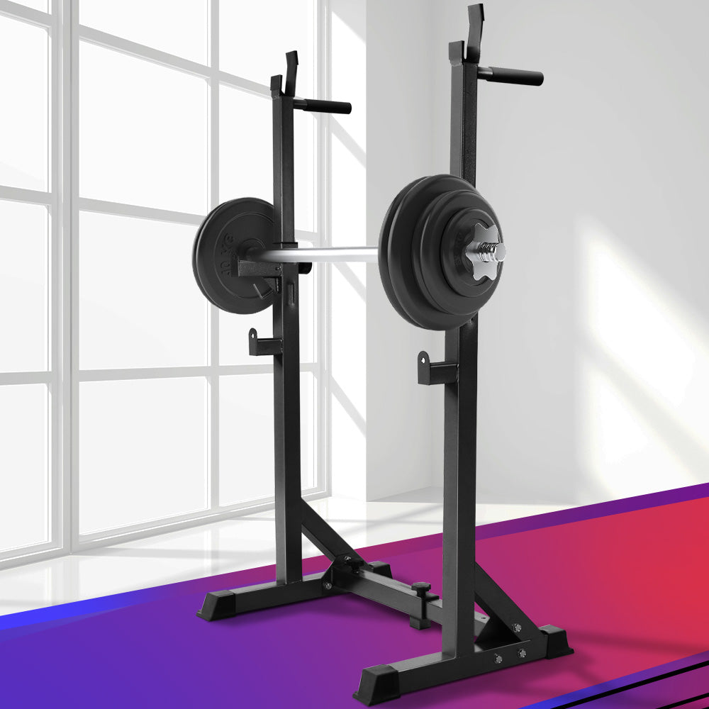 Exercise Benches: Everfit Weight Bench Adjustable Squat Rack Home Gym Equipment 300kg