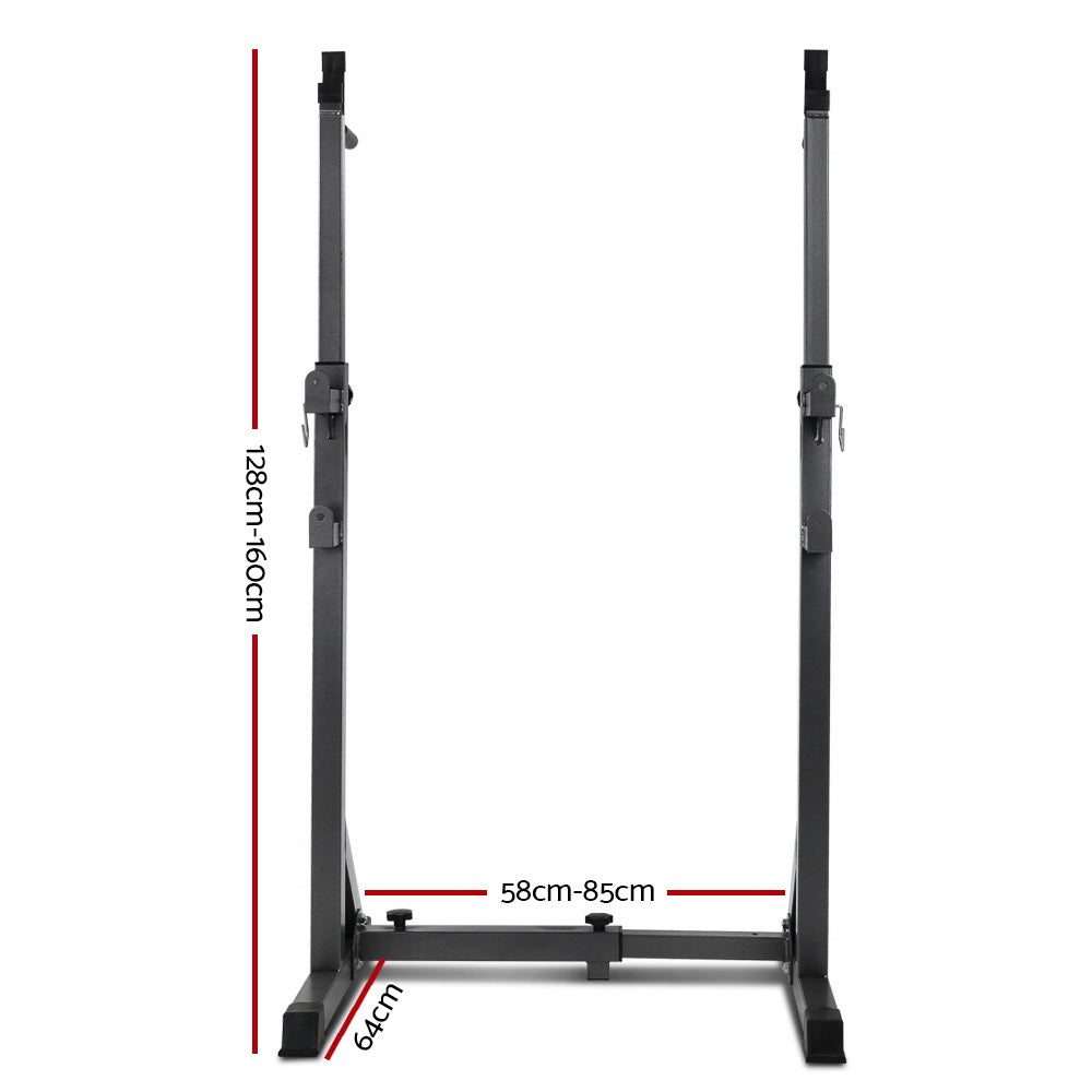 Exercise Benches: Everfit Weight Bench Adjustable Squat Rack Home Gym Equipment 300kg