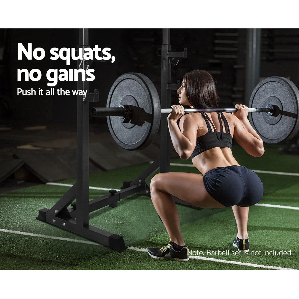 Exercise Benches: Everfit Weight Bench Adjustable Squat Rack Home Gym Equipment 300kg