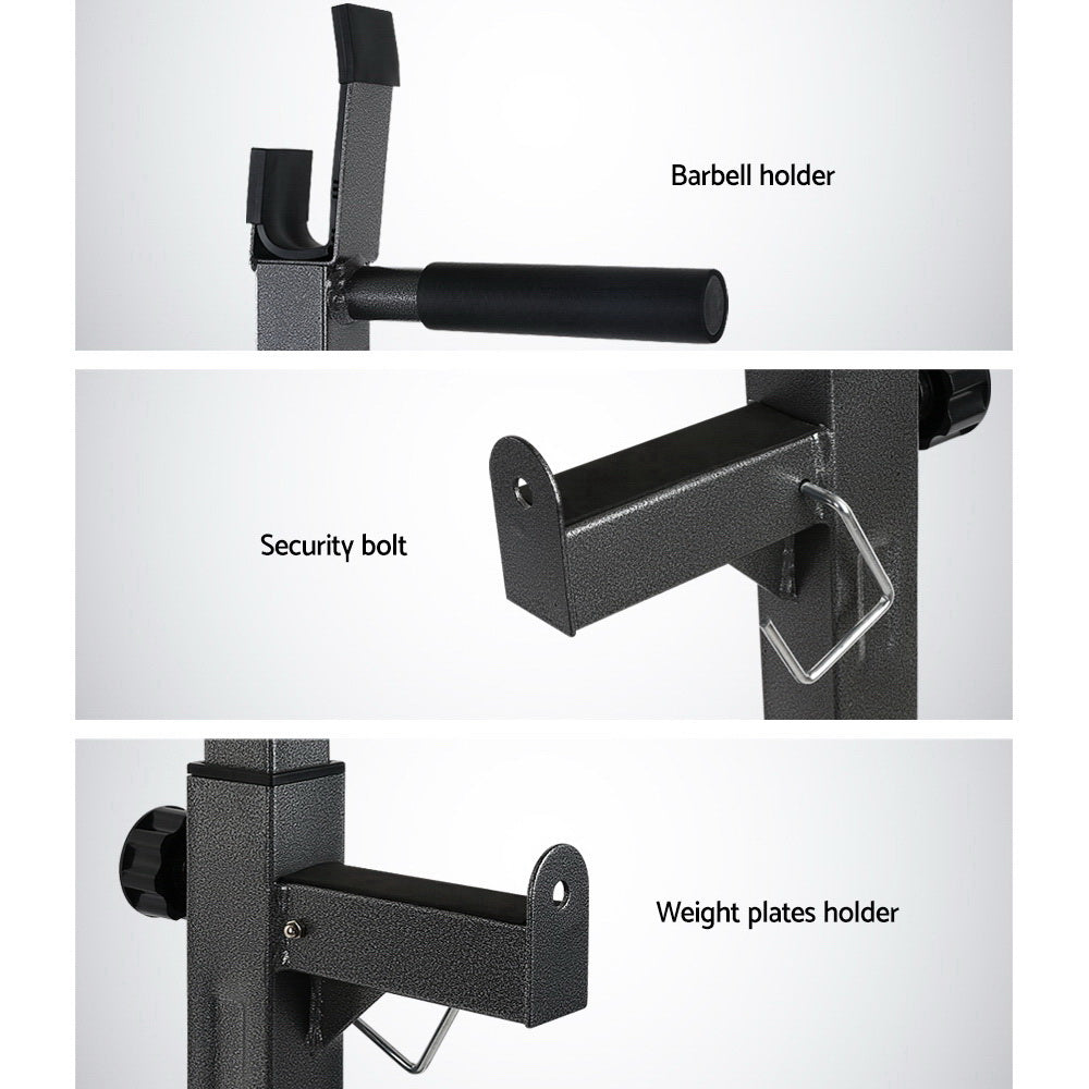 Exercise Benches: Everfit Weight Bench Adjustable Squat Rack Home Gym Equipment 300kg