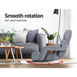 Sofas & Sofa Beds: Artiss Floor Chair Lounge Sofa Swivel Grey