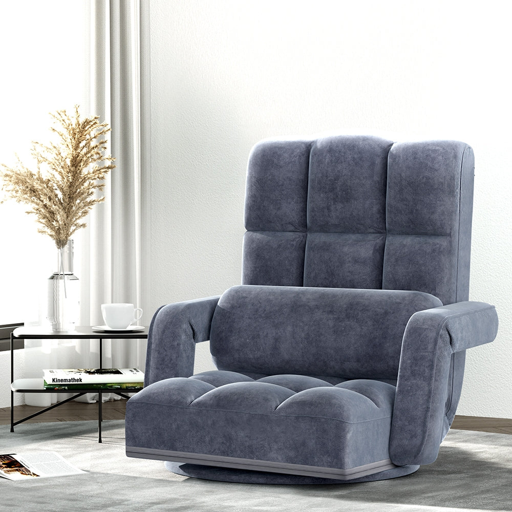 Sofas & Sofa Beds: Artiss Floor Chair Lounge Sofa Swivel Charcoal