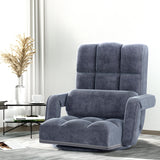 Artiss Floor Chair Lounge Sofa Swivel Charcoal