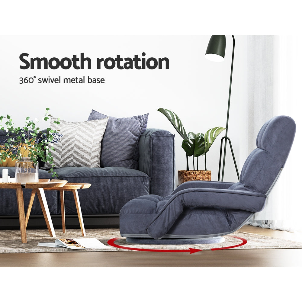 Sofas & Sofa Beds: Artiss Floor Chair Lounge Sofa Swivel Charcoal