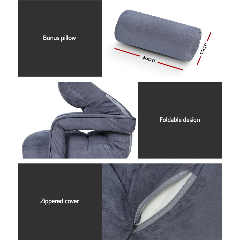 Sofas & Sofa Beds: Artiss Floor Chair Lounge Sofa Swivel Charcoal
