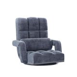Artiss Floor Chair Lounge Sofa Swivel Charcoal