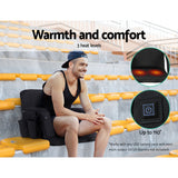 Arm Chairs & Recliners: Artiss Lounge Sofa Bed With Armrest Heated Floor Recliner Futon Couch Folding Chair Cushion