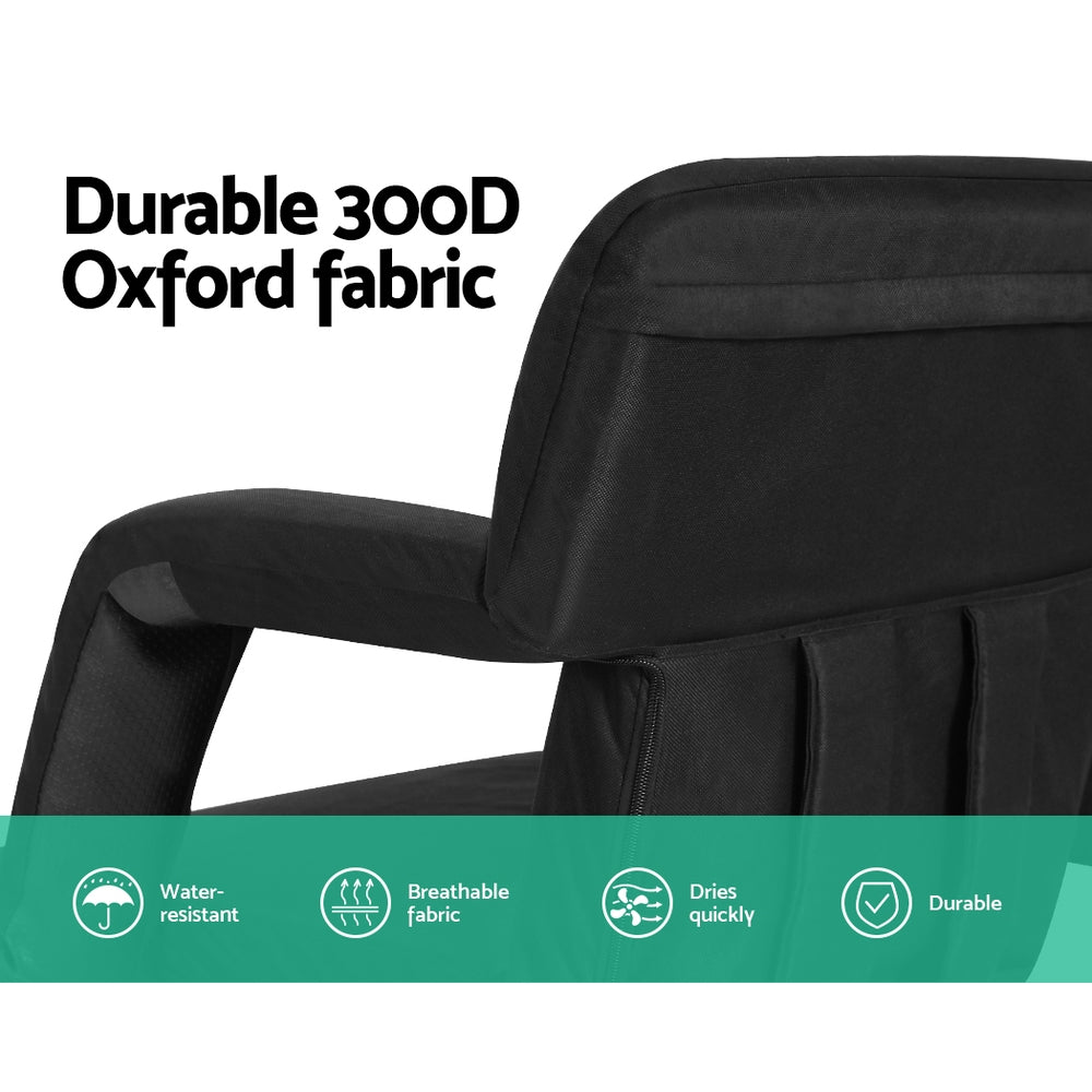 Arm Chairs & Recliners: Artiss Lounge Sofa Bed With Armrest Heated Floor Recliner Futon Couch Folding Chair Cushion