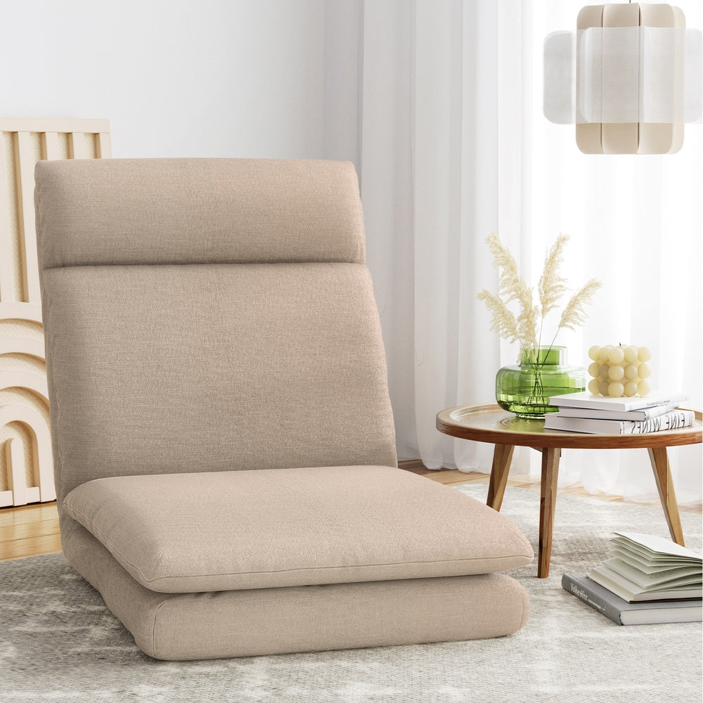 Sofas & Sofa Beds: Artiss Floor Chair Sofa 1 Seater Linen Beige