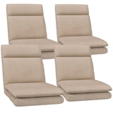 Arm Chairs & Recliners: Artiss 4XFloor Chair Sofa Linen Beige