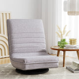 Arm Chairs & Recliners: Ariss Swivel Floor Chair 360 Adjustable Foldable Lounge Seat Floor Sofa Chair Grey