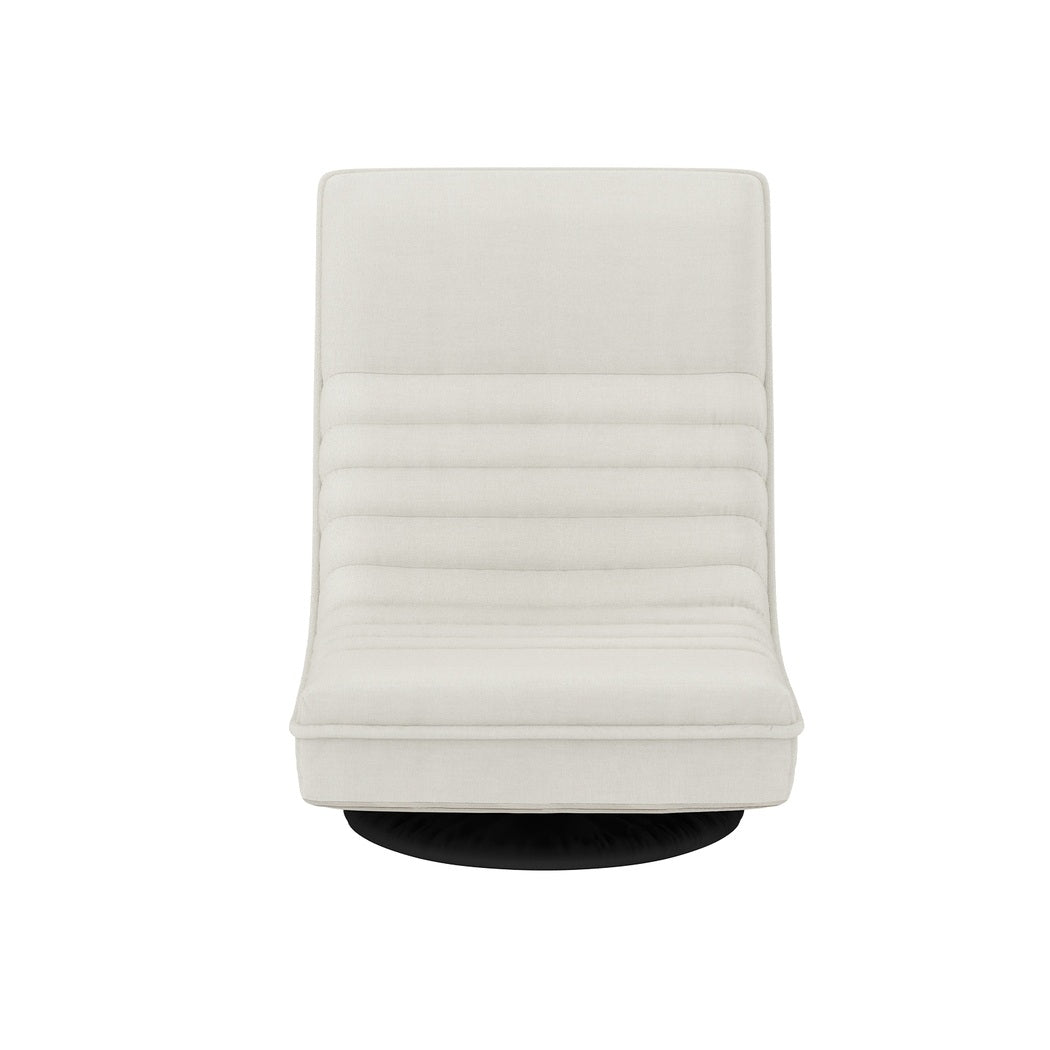 Arm Chairs & Recliners: Artiss 4XFloor Chair Lounge Sofa Swivel Foldable Linen White