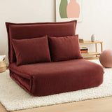 Arm Chairs & Recliners: Artiss Floor Lounge Sofa Bed Foldable 2 Seater Orange