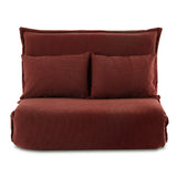 Arm Chairs & Recliners: Artiss Floor Lounge Sofa Bed Foldable 2 Seater Orange