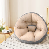 Arm Chairs & Recliners: Artiss Floor Lounge Sofa Bed Chair Foldable Washable Beige