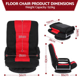 Artiss Floor Gaming Chair with 360 Swivel, 6-Position Backrest for Gaming
