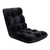 Arm Chairs & Recliners: Artiss 4X Lounge Sofa Bed Flannel Fabric Black