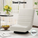 Artiss Swivel Floor Chair & TV Entertainment Unit with Storage Shelf Set