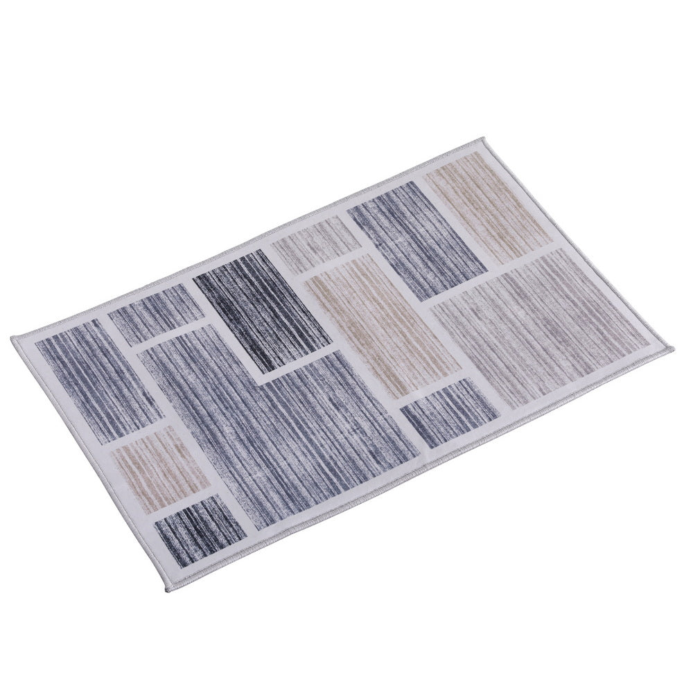 Floor Rugs: Artiss Floor Rug 50X80cm Doormat Soft Velvet Non-Slip Bath Mat Small Modern